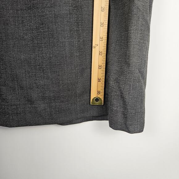 Theory Size 10 Nuriana Raetia Sheath Dress Gray Blend Short Sleeve Career Work - Picture 12 of 12